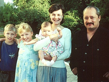 Jon, Liz, Lena with Anna, Yuri